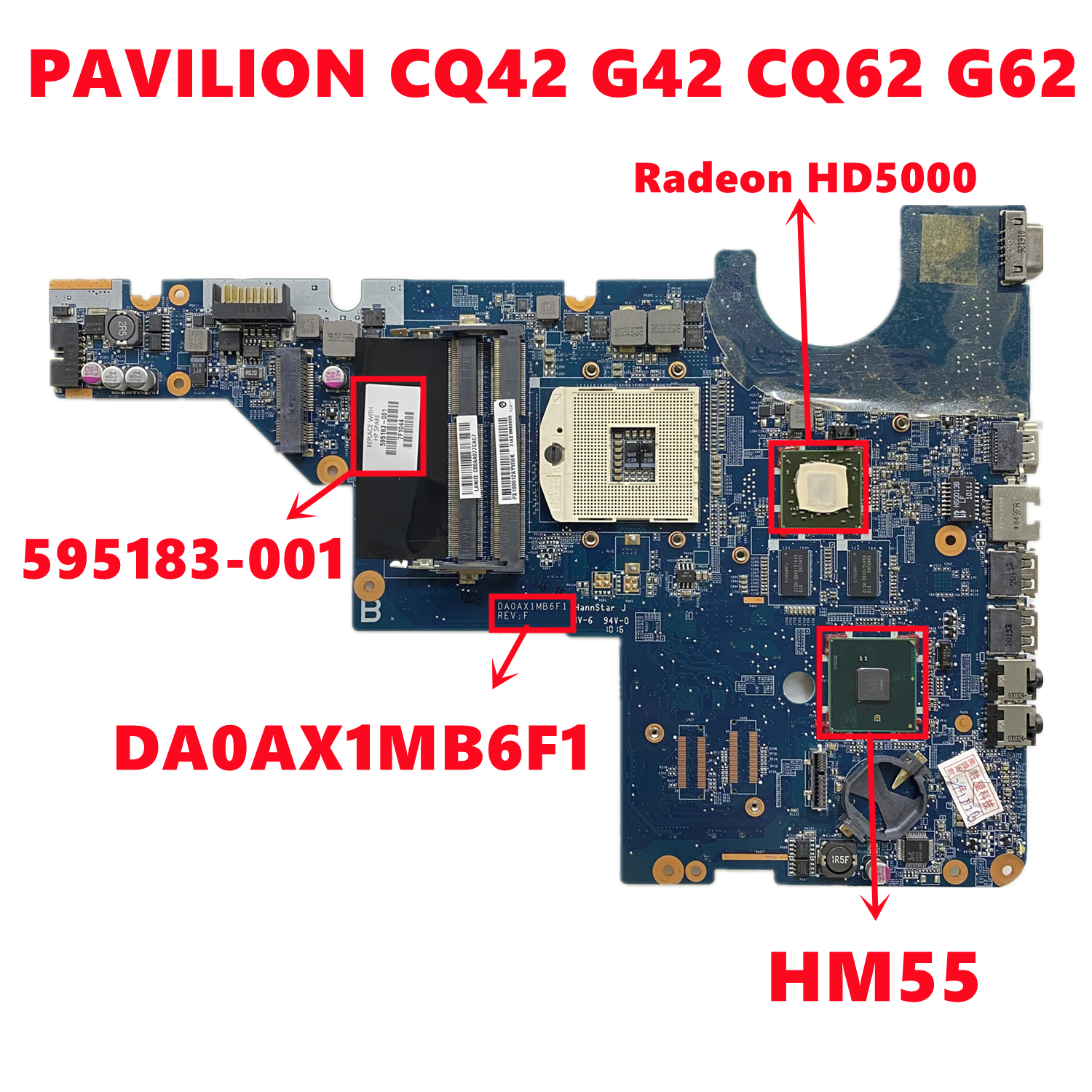 HP G42 ,G62, CQ42 Laptop Mother Board