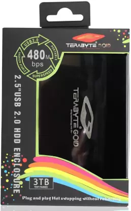 USB 2.0 External Hard Drive Enclosure 2.5 Inch SATA